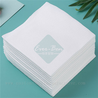 China Bulk barber shop hotel Non woven cotton disposable salon towel Supplier Disposable Cleaning Wipe Rags Producer